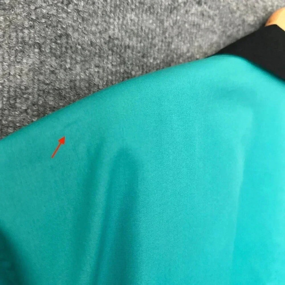 Vintage London Fog Trench Coat Womens L / 14 Teal Bold Double Breasted Jacket - Picture 15 of 16